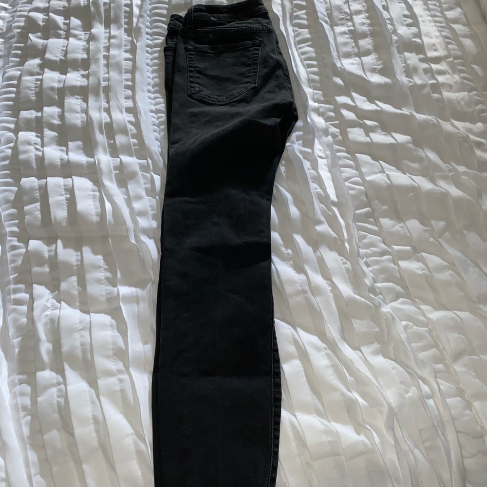 Black ripped jeans